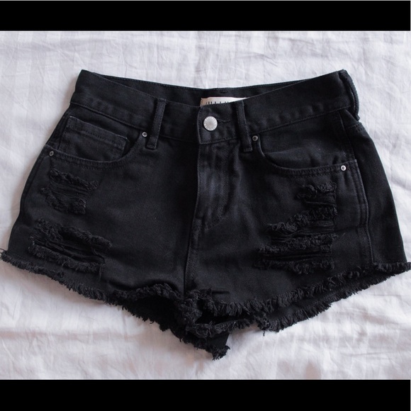 PacSun Pants - PacSun Black Distressed Shorts